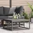 vidaXL Gartenmöbel Schwarz 70 x 70 x 32 cm Metall