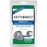 Vet's Best Perfekt-Fit Windeln für Rüden XXS/ XS ist für Hunde mit einer 25, 5 - 43cm Taille