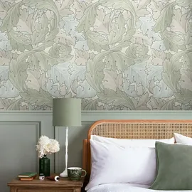 William Morris At Home Vliestapete Acanthus 10 m x 52 cm Mehrfarbig FSC®