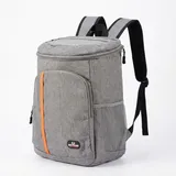 ARATERVIO 28L Kühlrucksack Thermorucksack Isoliert, Picknickrucksack mit Auslaufsicherem PEVA-Innenfutter, Kühltasche Rucksack Wasserdicht, Cooler Backpack mit Mehreren Fächern (Grau)