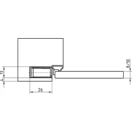 Simonswerk Schließmagnet KCM 50 Aluminium