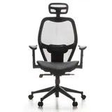 HJH Office Air-Port Leder/Netz schwarz