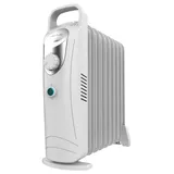 Cecotec Elektrischer Ölradiator mit niedrigem Verbrauch – 9 Module – ReadyWarm 900 Space White. 1000 W, einfache Bedienung, Tragegriff, Sicherheitssystem, ideal für 15 m2, Weiß