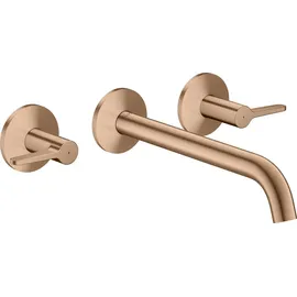 Hansgrohe One 3-Loch Waschtischarmatur Brushed Red Gold