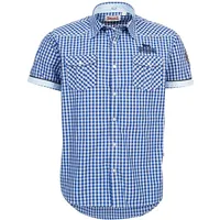 Lonsdale London Herren Berny Slim Fit Shirt, Shortsleeve, Navy/Ice,