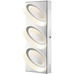 LED Wand Lampe Arbeits Zimmer Chrom Büro Leuchte Ring Strahler Globo 67062-3