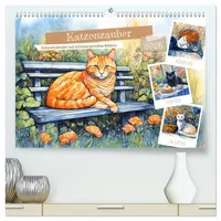 Calvendo Katzenzauber - Katzenkalender mit stimmungsvollen Bildern (hochwertiger Premium