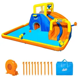 BESTWAY H2OGO! Mega Wasserpark Super Speedway mit Dauergebläse 551 x 502 x 265 cm