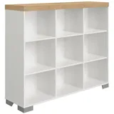 Paidi Standregal Kira 135,3 x 111,8 x 37,9 cm Eiche weiß