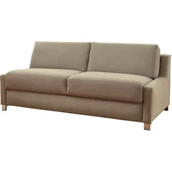 Schlafsofa BALI "Viola", beige, B:201cm, 100% Polyester, Sofas