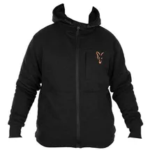 Fox International Collection Sherpa Reißverschlusspullover - Black / Orange - 2XL