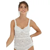 NINA VON C. BH-Hemd, Millefleurs 75D Weiß - 75D
