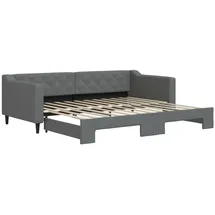 vidaXL Tagesbett 90 x 200 cm Dunkelgrau