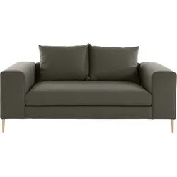 2-Sitzer OTTO PRODUCTS "Finnja", grün, B:187cm H:83cm T:103cm, Struktur fein: aus recycleten PET-Flaschen (100% PES), Sofas, 2-Sitzer-Sofa, mit Recycling-Bezug