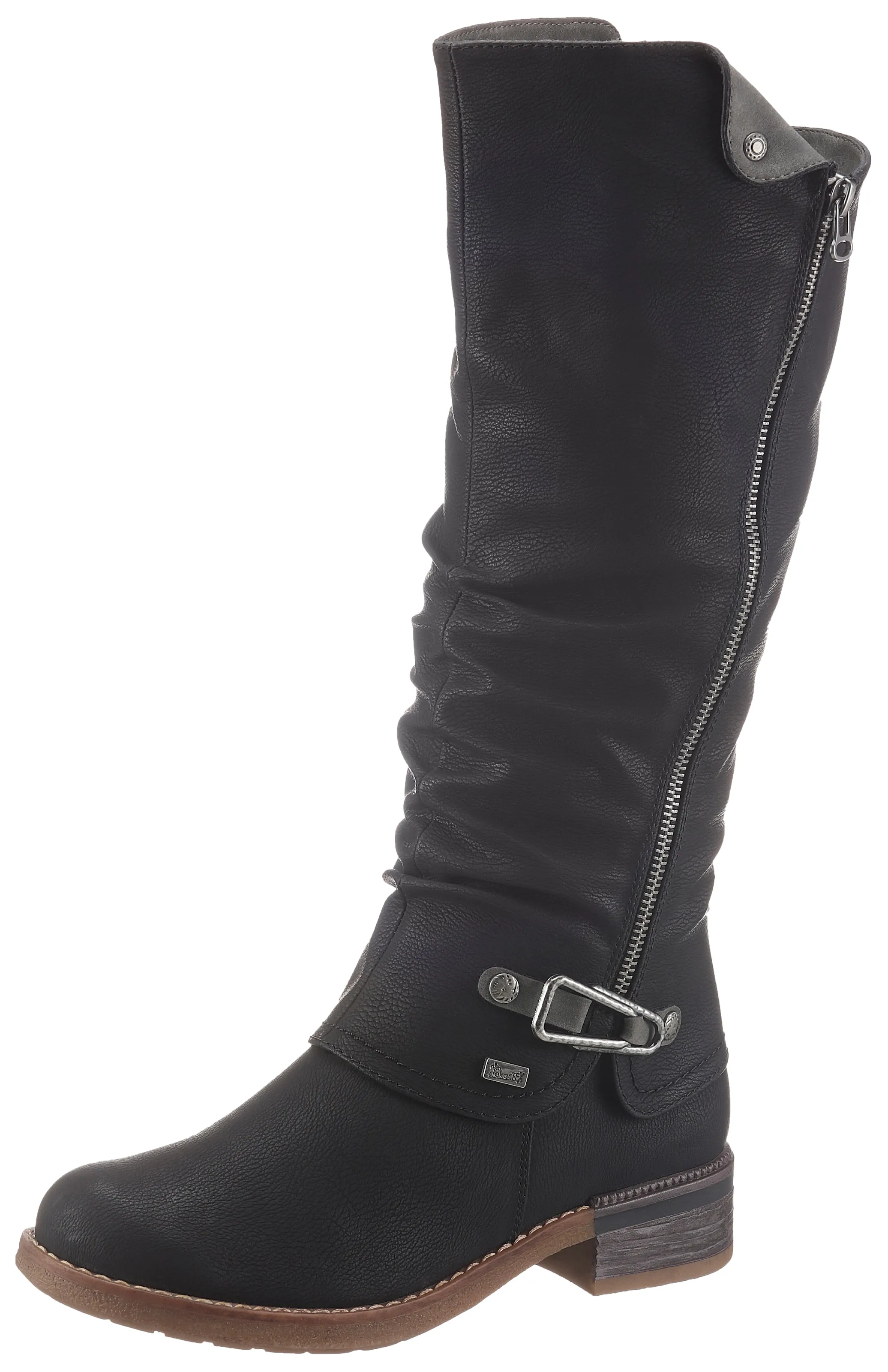 Winterstiefel, Langschaftstiefel, Warmfutter, mit  TEX Membran, Gr. 38, schwarz, Stiefel, 57258643-38