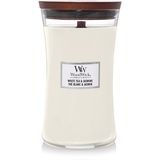 WoodWick White Tea & Jasmine Duftkerze mit knisterndem Docht,