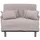 Mendler Schlafsessel HWC-K29, Klappsessel Schlafsofa Gästebett, Liegefläche 190x100cm, Stoff Bouclé (500g/m2) ~ grau