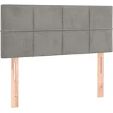 vidaXL Kopfteil Hellgrau 90x5x78/88 cm Samt