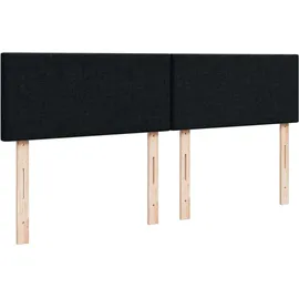 vidaXL Boxspringbett 140 x 200 cm Schwarz