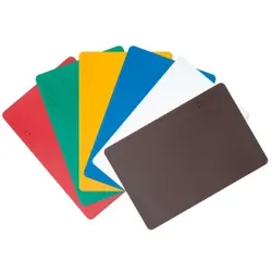Stalgast Küchenbrett Set 6-teilig, HACCP, 450 x 300 x 13 mm, Praktische Schneidebretter zum Schneiden und Servieren, 1 Set nach HACCP farbig sortiert