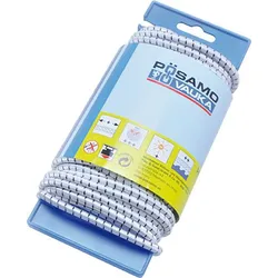 PÖSAMO Gummi Seil weiss/schwarz 5,0mmx15m auf Lg Haspel