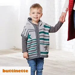 Strickanleitung – Kapuzenweste aus Woll Butt Lisa