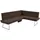 K+W Komfort & Wohnen Eckbank 86x60 cm Flachgewebe Q2 2250 langer Schenkel rechts oder links