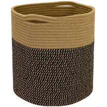HMF Aufbewahrungskorb 31 x 31 cm 1-tlg. Schwarz-Honig