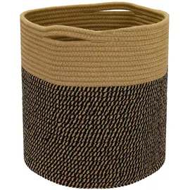 HMF Aufbewahrungskorb 31 x 31 cm 1-tlg. Schwarz-Honig
