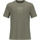 Odlo Ascent Sun Sea Mountains T-Shirt Crew Neck Grün XL