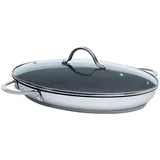 Kelomat Perfekt Fischpfanne mit Deckel 38 x 26 cm
