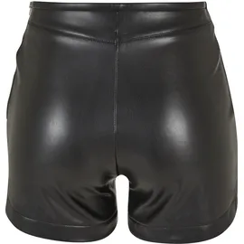 URBAN CLASSICS Synthetic Leather Kurze Hose Black 4XL