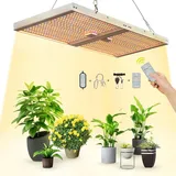 Rosnek LED Grow Lampe Dimmbar Pflanzenlampe Vollspektrum mit 3/6/9/12/15/18H Timer Dimmbares Pflanzenlicht Wachstumslampen für Pflanzen Pflanzenleuchte