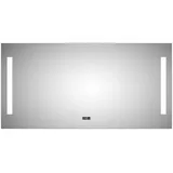 DSK LED Lichtspiegel Silver Time 120 x 60 cm