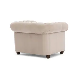 S-Style Chesterfield Sessel Cleo Blink Samt 104 x 72 x 0 cm Beige
