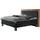 Hasena Boxspringbett 140-180 cm Braun / Anthrazit, Liegefläche:140 x 200 cm, Topper:Agrea-Topper