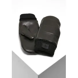 URBAN CLASSICS Puffer Imitation Leather Gloves Schwarz S/M
