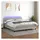 vidaXL Boxspringbett mit Matratze & LED Hellgrau 180x200 cm Stoff