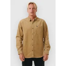 Rip Curl Classic Surf Cord LS Hemd dark khaki M