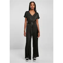 URBAN CLASSICS Satin Wide Overall Black S