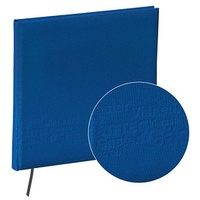 PAGNA Gästebuch Europe quadratisch blanko, blau Hardcover 128 Seiten