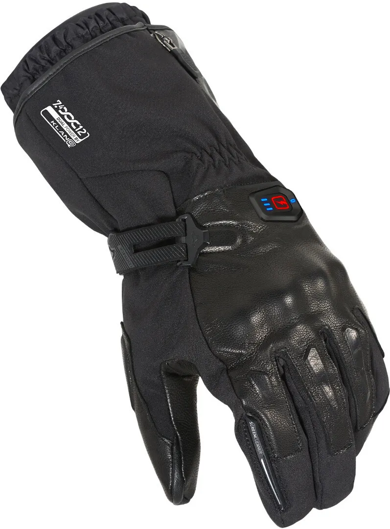 Macna Progress RTX DL beheizbare wasserdichte Motorrad Handschuhe, schwarz, Größe 2XL für Männer