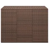 vidaXL Garten-Kissenbox PE Rattan 145x100x103 cm Braun