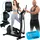 MIWEBA Crosstrainer MC500, großes LCD-Display, Pulsmessung, Fitnessgerät, Cross Trainer, Ausdauer Training, Stepper Heimtrainer Ellipsentrainer Ergom... | Schwarz