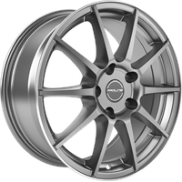 Proline UX100 grey rim polished 7x17 ET38 - LK5/105 ML56.6 Alufelge grau