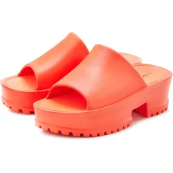 Pantolette, Mule, Sandale, offener Schuh mit Plateausohle, Gr. 38, orange, , 16797427-38