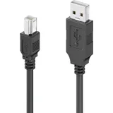 Sonero Sonero® USB 2.0 Kabel, A-Stecker auf B-Stecker, 480 Mbit/s, schwarz, 1,00m