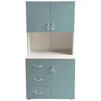 Hti-Living Kinderkleiderschrank 80 x 40 x 180 cm Holz blau/weiß