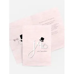 Hochzeitskarten Einladungen selbst gestalten mit Spruch und Fotos im Onlinedesigner bei Meine-Kartenmanufaktur.de