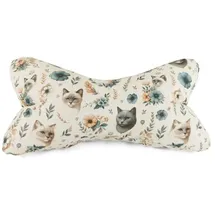 Plückefinken Lesekissen Katzenliebe 40 x 20 cm Cremeweiß